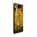 Zidna reprodukcija na platnu Gustav Klimt The Kiss, 30 x 80 cm