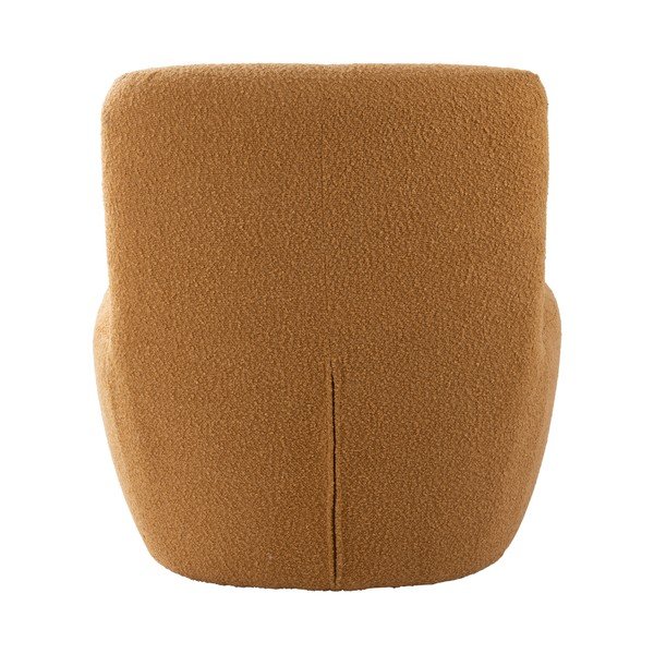 Žuta  fotelja od bouclé tkanine Ada – Leitmotiv-image-4