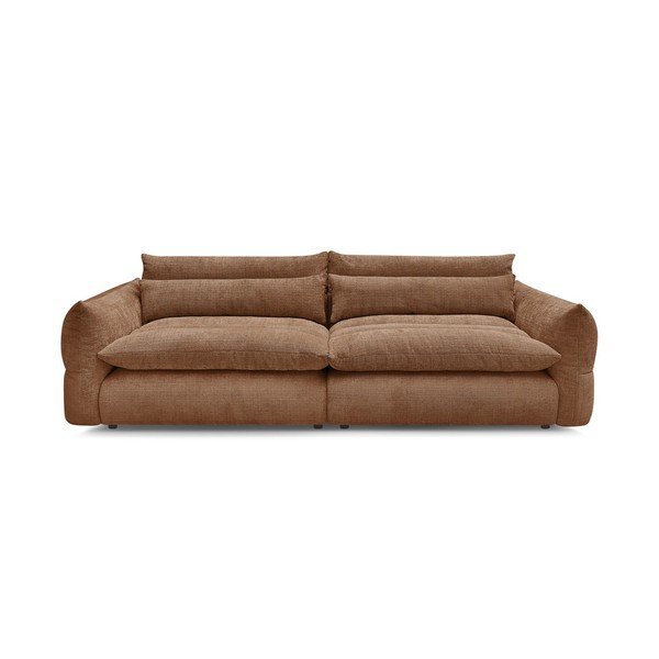 Narančasta sofa od šenila 276 cm Neil – Bobochic Paris
