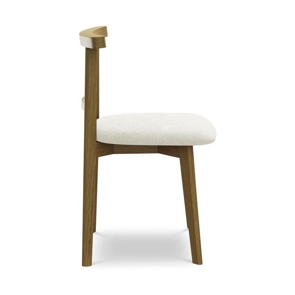 Krem blagovaonska stolica od masivnog drveta Ohelo – Makamii-image-2