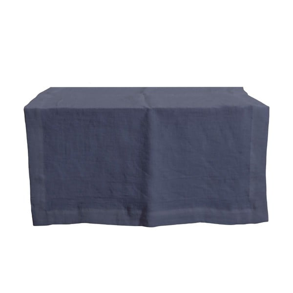 Plavi stolnjak od pamuka i lana Tierra Bella Pure Menorca, 45 x 135 cm