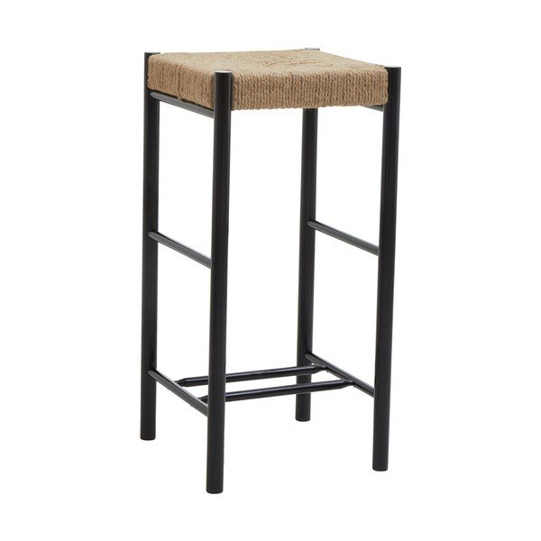 Crna/u prirodnoj boji barska stolica od masivne bukve (visine sjedala 72 cm) Bandar – Premier Housewares