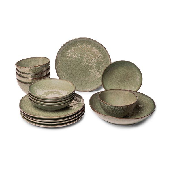 Servis za jelo 16 kom od kamenine za 5 osoba Nephrite – Bonami Selection