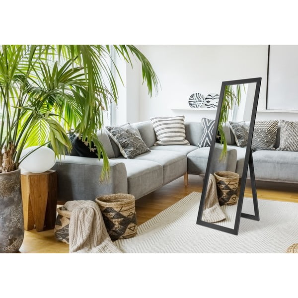 Podno ogledalo u crnom okviru Styler Sicilia, 46 x 146 cm-image-3