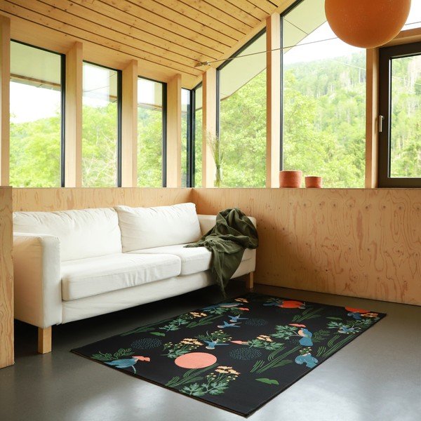Crni tepih 123x180 cm Bloom - Nattiot-image-2
