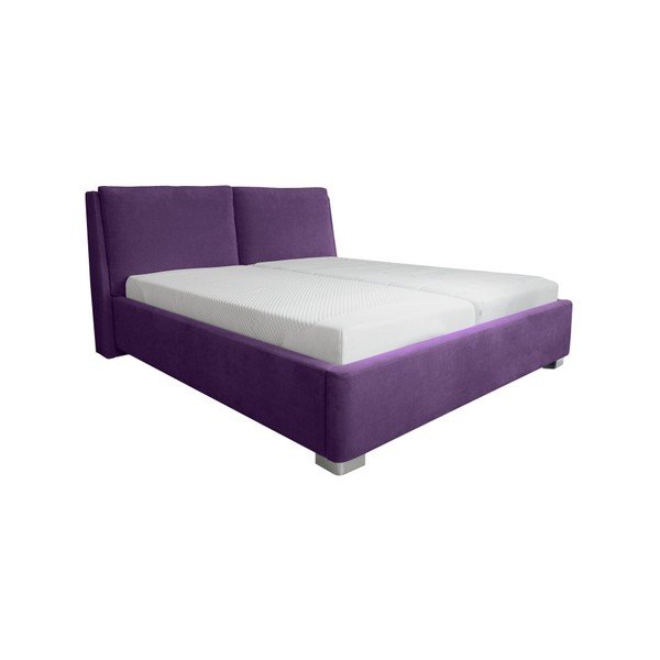Ljubičasti bračni krevet Mazzini Beds Vicky, 180 x 200 cm-image-1