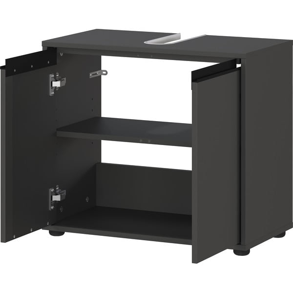 Antracitno sivi ormarić za ispod umivaonika 63x55 cm Lemont – Germania-image-3