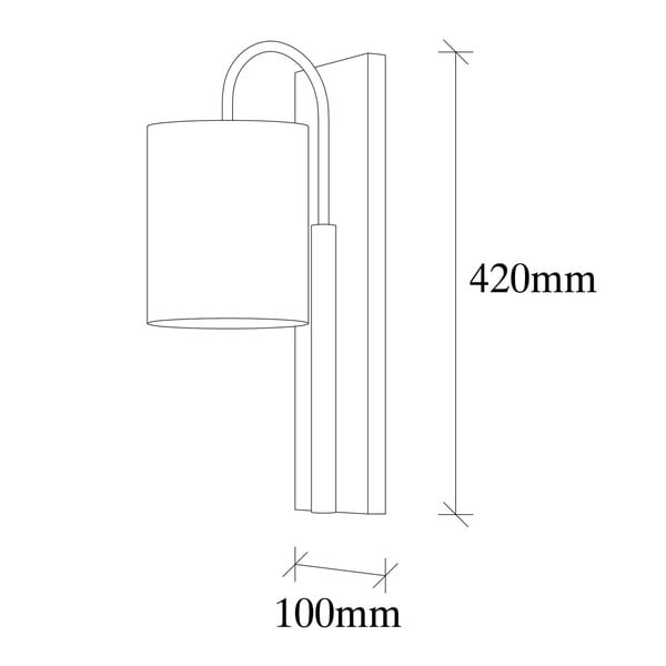 Crna/bež zidna lampa Baston – Opviq lights-image-1