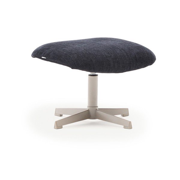 Tamno plavi tabure od šenila Teryl – Kave Home