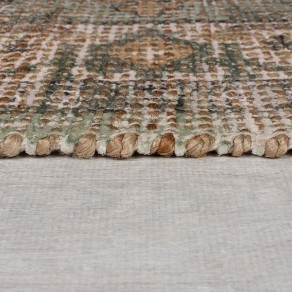 Kaki zeleni ručno rađen tepih od mješavine jute 120x170 cm Selena Jute Traditional – Flair Rugs-image-4