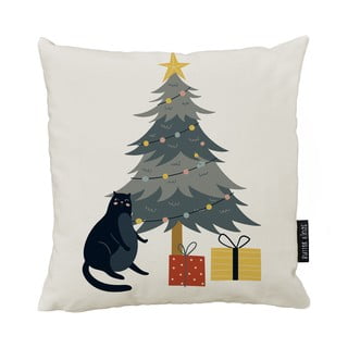 Božićni ukrasni jastuk 50x50 cm Crazy Cat Xmas - Butter Kings