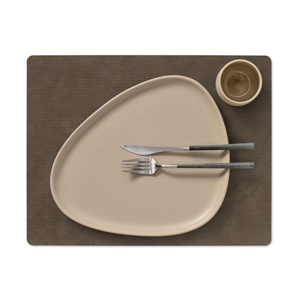 Podmetač od eko kože 35x45 cm Square L Corduroy – LIND DNA-image-2