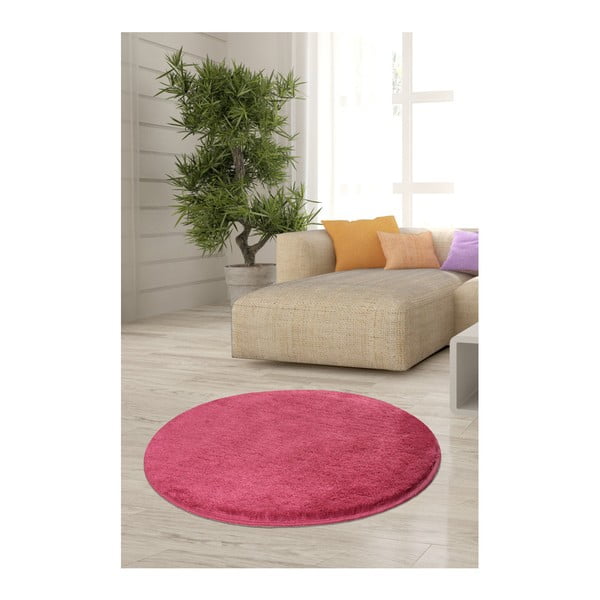 Ružičasti tepih Milano, ⌀ 90 cm
