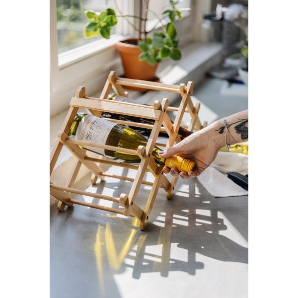 Stalak za vino od bambusa - Bonami Essentials-image-2