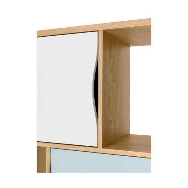 Biblioteka s vratima u tirkiznoj boji Woodman Avon-image-1