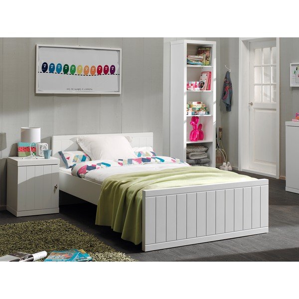 Bijeli krevet Vipack Robin, 120 x 200 cm-image-1