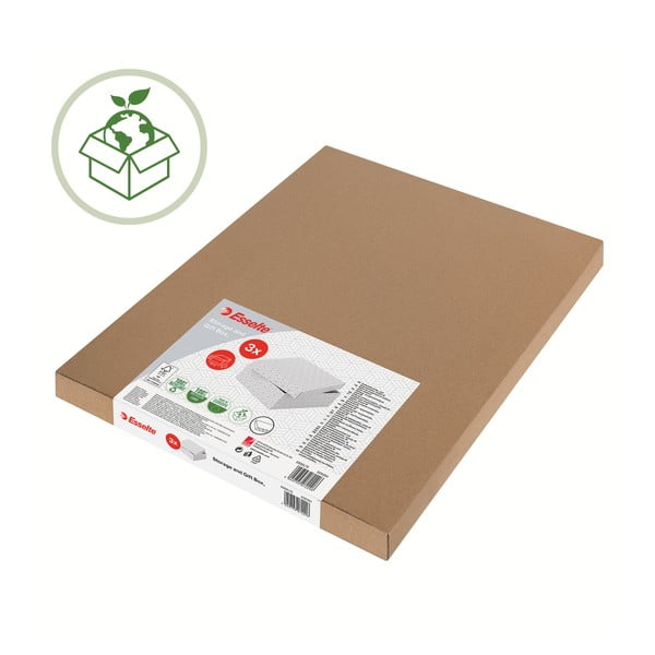 Sada 3 bílých úložných boxů Leitz Eselte, 26,5 x 36 cm-image-4