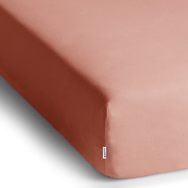 Plahta s gumom od jeseya boja breskve 240x220 cm Amber – Restilo-image-2