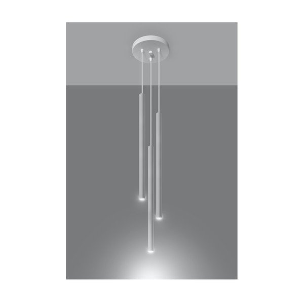 Bijela metalna viseća svjetiljka ø 20 cm Fideus – Sollux-image-1