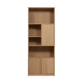Modularna biblioteka u dekoru hrasta u prirodnoj boji 77x199 cm Modulair – vtwonen