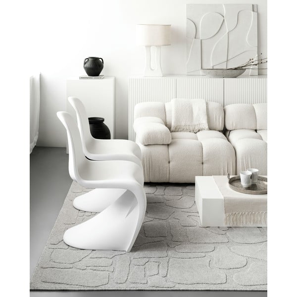 Svijetlo sivi vunen tepih 200x300 cm Morphic Dunes – Agnella-image-3