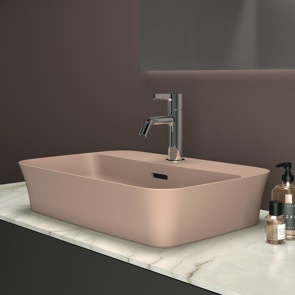 Svijetlo ružičasti keramički umivaonik 55x38 cm Ipalyss – Ideal Standard-image-1