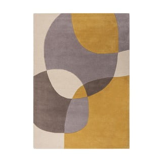 Oker žuti vuneni tepih 170x120 cm Glow - Flair Rugs