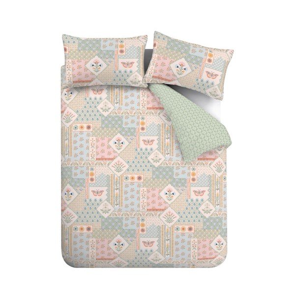 3-dijelna posteljina za bračni krevet 200x200 cm Folk Patchwork – Catherine Lansfield