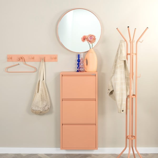 Metalna zidna vješalica u boji lososa 70 cm Leatherman – Spinder Design-image-3