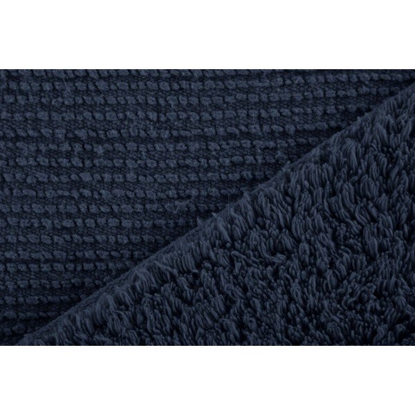 Tamnoplava kupaonska prostirka 50x45 cm Riva - Tiseco Home Studio-image-1