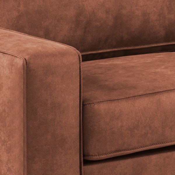Smeđa sofa od imitacije kože Actona Jesolo, 193 cm-image-1