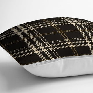 Crno-bež ukrasna navlaka za jastuk Minimalist Cushion Covers Flannel, 45 x 45 cm