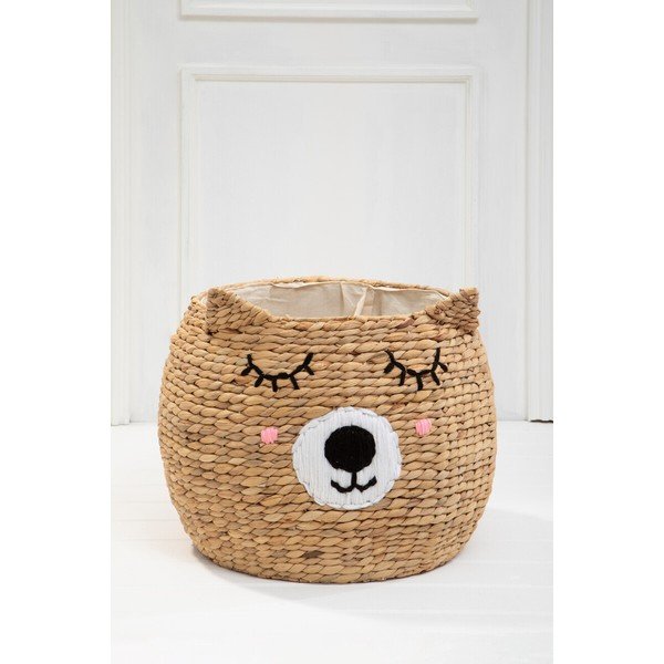 Dječja kutija za pohranu od vodenog zumbula u prirodnoj boji ø 49x40 cm Lidi Cat Face – Premier Housewares-image-2