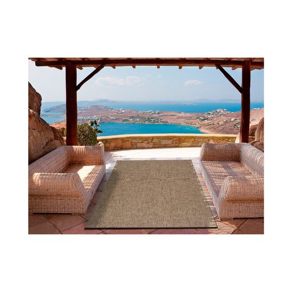 Tamno bež tepih prikladan za van Universal Jaipur Beige Daro, 80 x 150 cm-image-1