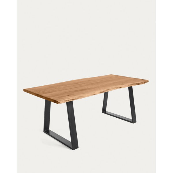 Blagovaonski stol s pločom stola od bagrema 100x220 cm Alaia – Kave Home-image-4