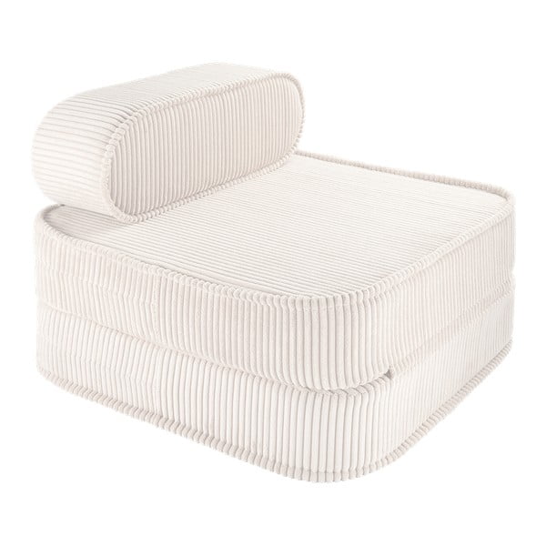 Krem dječja fotelja od samta Flip – Wigiwama