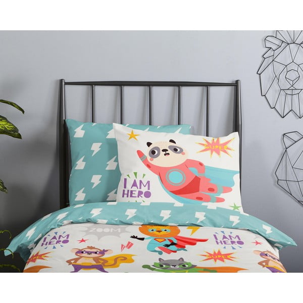 Pamučna dječja posteljina za dječji krevetić 120x150 cm Superhero – Good Morning-image-2