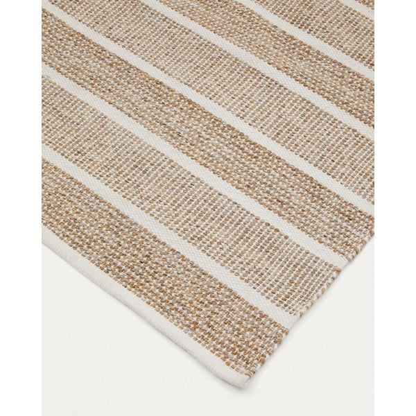 Bež vanjski tepih od recikliranih vlakna 200x300 cm Desni – Kave Home-image-2