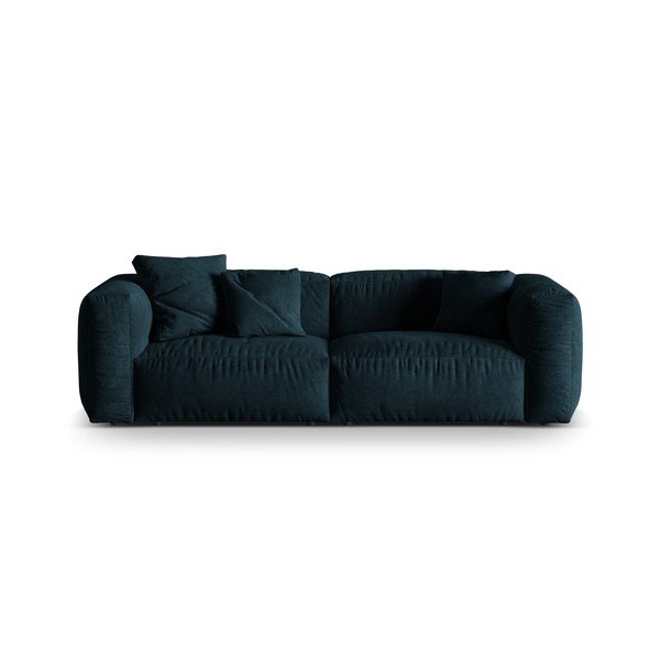 Tamno plava baršunasti sofa 240 cm Martina – Micadoni