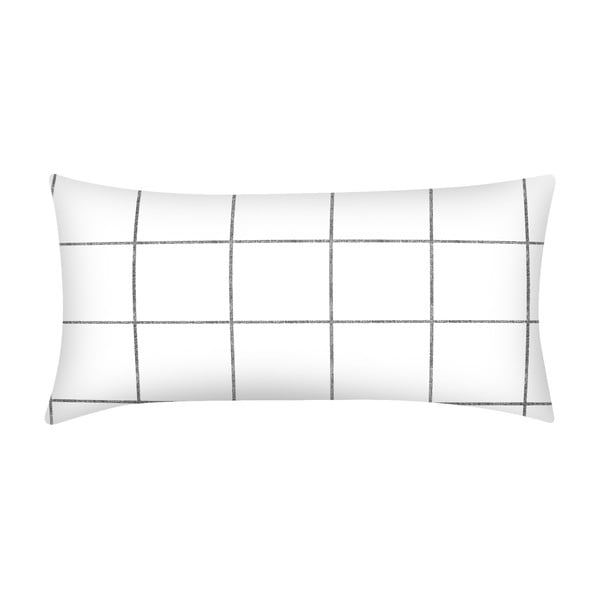 Bijela ukrasna jastučnica od pamučnog perkala Westwing Collection, 40 x 80 cm