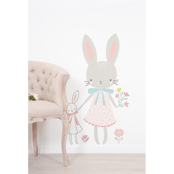Dječja naljepnica 58x90 cm Little Miss Rabbit – Lilipinso-image-1