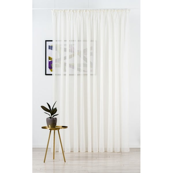 Krem prozirna zavjesa 140x245 cm Vicenza – Mendola Fabrics-image-2