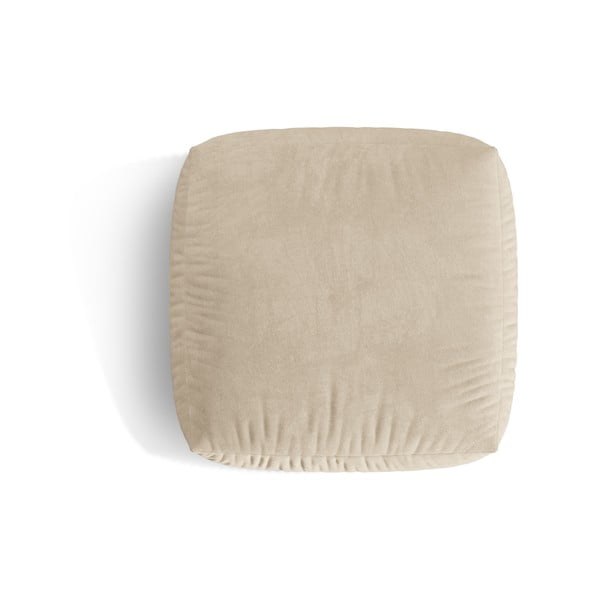 Bež baršunast modularni tabure Martina – Micadoni -image-2