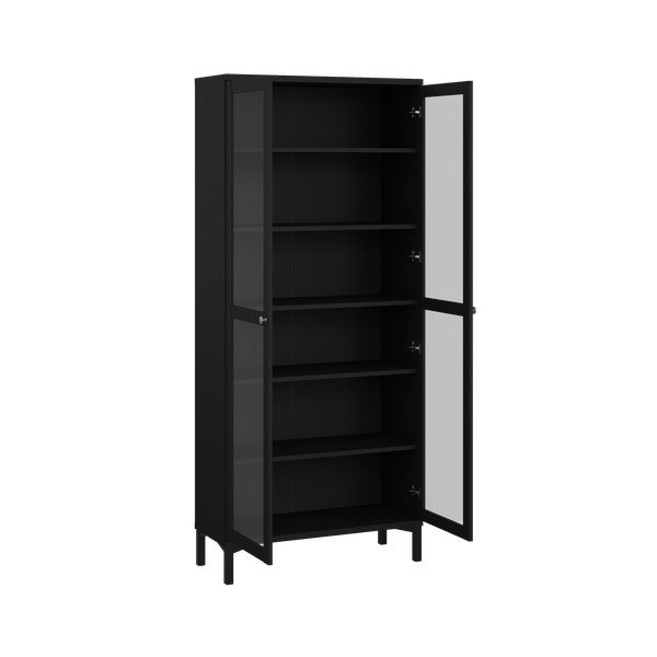 Crna vitrina 89x203 cm Roma – Tvilum-image-3