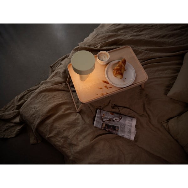 Svijetlo zelena plastična LED stolna lampa (visina 18 cm) Oblong – Zone-image-1