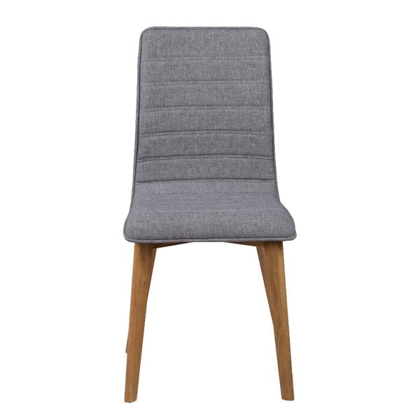 Siva blagovaonska stolica sa smeđim nogama Rowico Grace-image-3