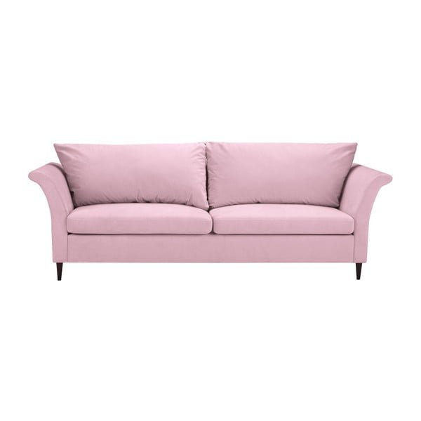 Ružičasti kauč na razvlačenje za 3 sjedala s prostorom za odlaganje Mazzini Sofas Peony