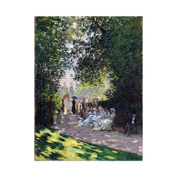 Slika Claudea Moneta - Parc Monceau, 40x30 cm