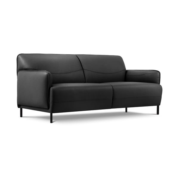 Tamno siva kožna sofa Windsor & Co Sofas Neso, 175 x 90 cm-image-2