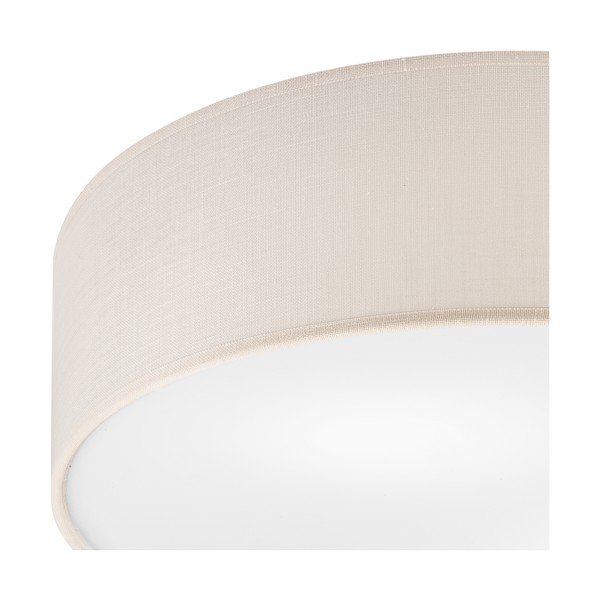 Krem stropna svjetiljka s tekstilnim sjenilom ø 45 cm Vivian – LAMKUR-image-3